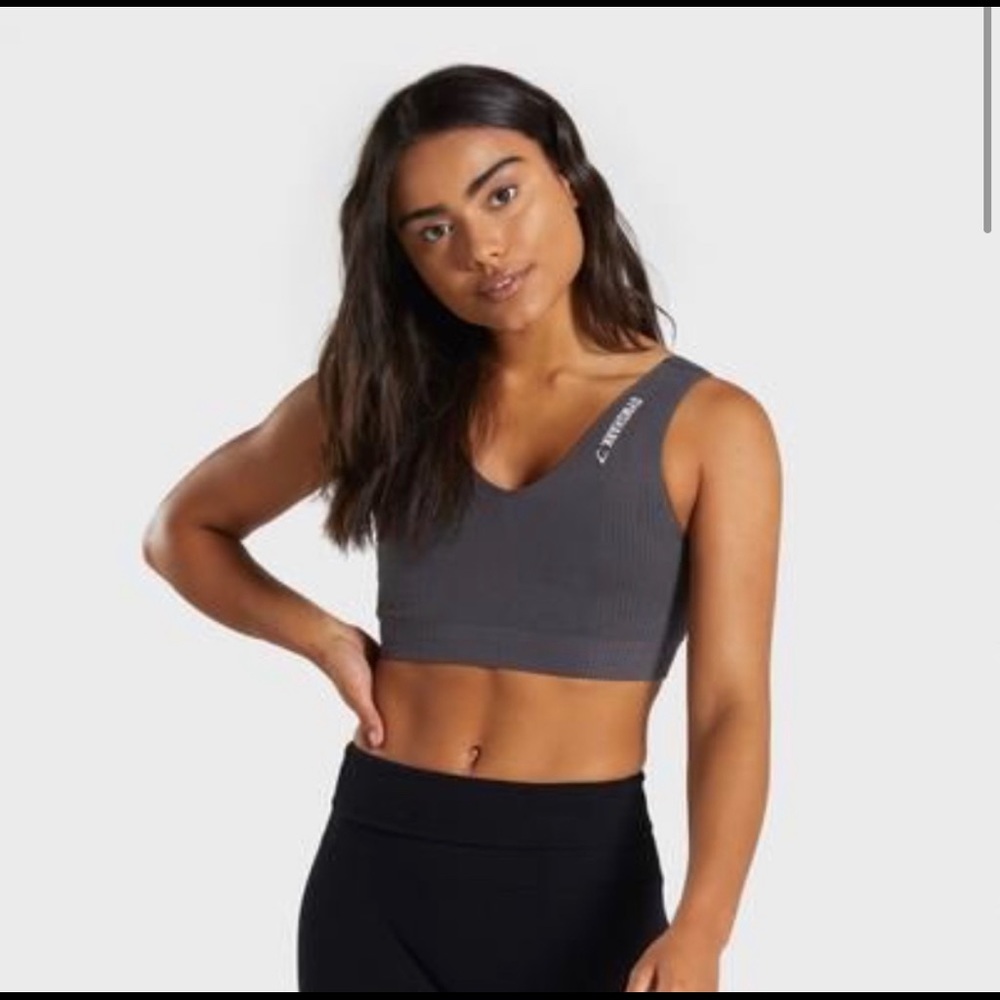 Gymshark Power Down Sports Bra - Charcoal
